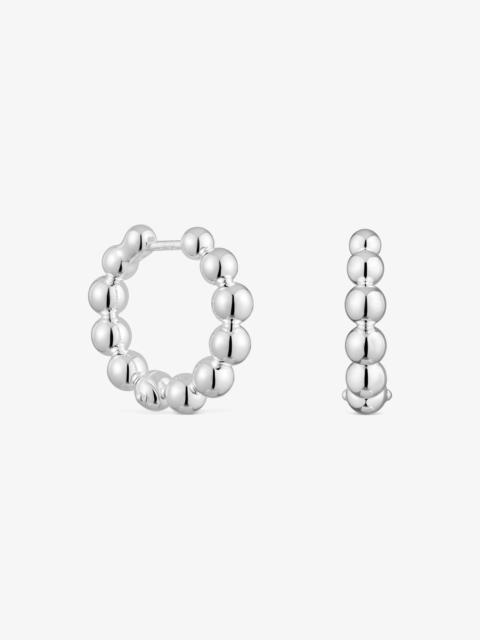 TOUS Gloss 15 mm small silver Hoop earrings with charms
