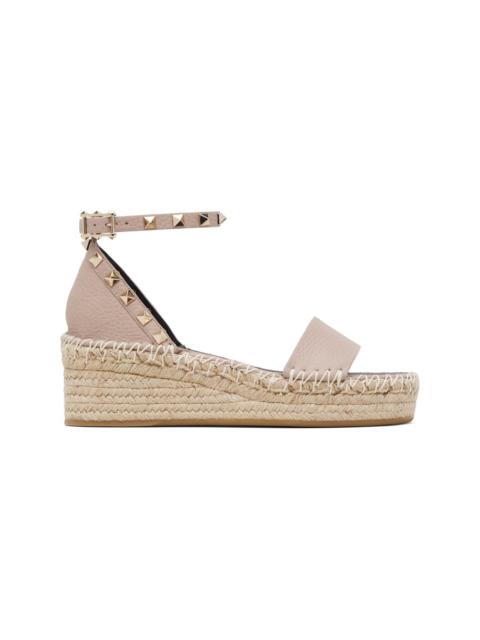 Valentino Taupe Rockstud Sandals