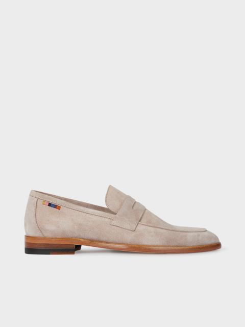 Mushroom Suede 'Figaro' Loafers