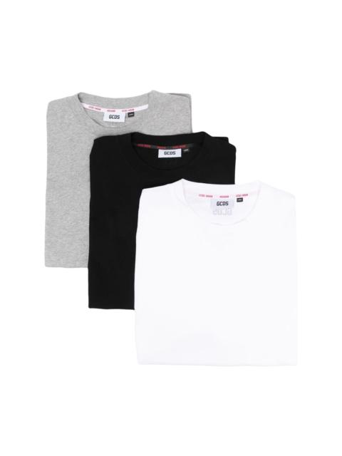 GCDS logo-print cotton T-shirt set