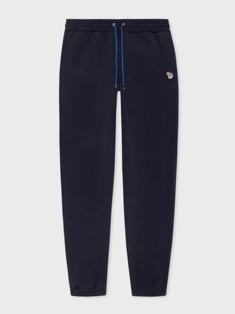 Navy Cotton Zebra Sweatpants