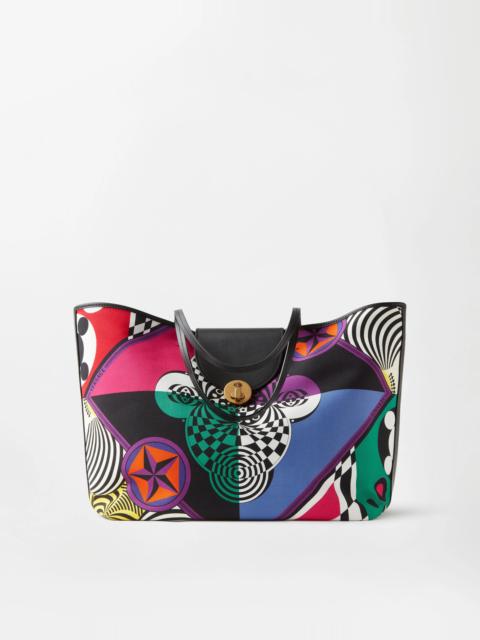 VERSACE Vivian Printed Large Canvas Tote