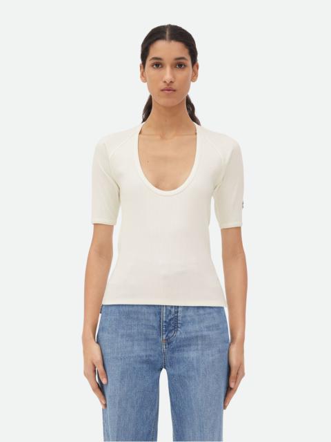 Bottega Veneta Cotton Rib Jersey Top