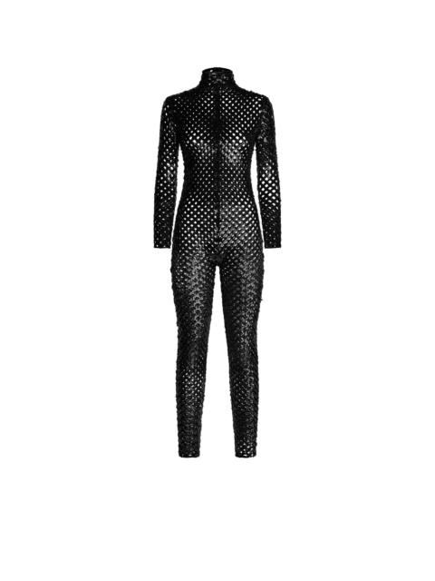 TOM FORD SEQUIN EMBROIDERED MESH CATSUIT