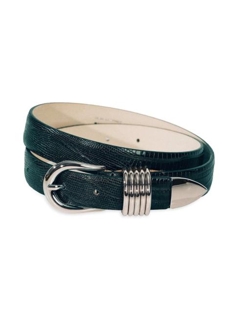 DÉHANCHE Hollyhock Matte Lizard Belt