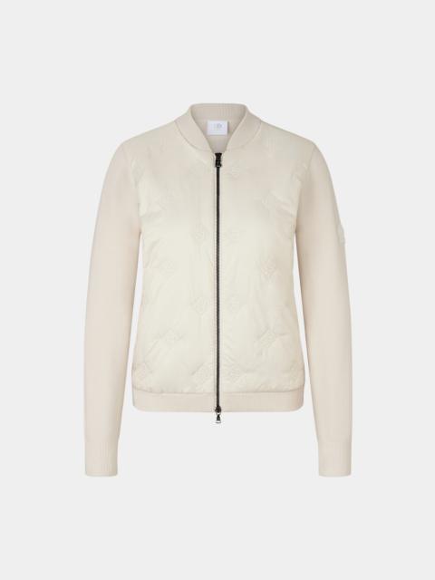 BOGNER Anne Hybrid knit jacket in Sand