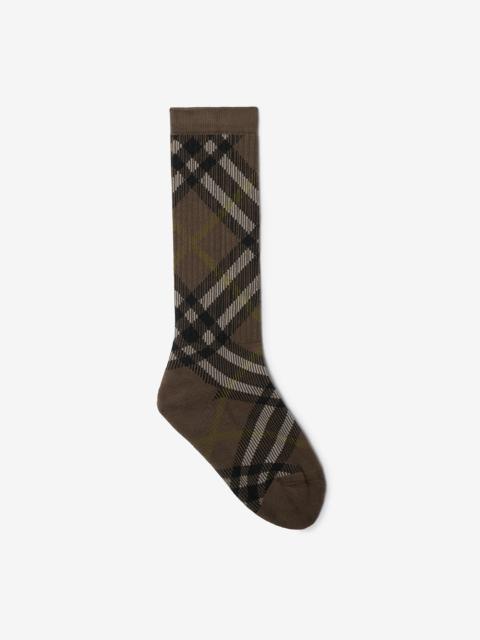 Burberry Check Cotton Blend Socks