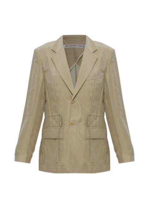 Alexander Wang drawstring pocket blazer