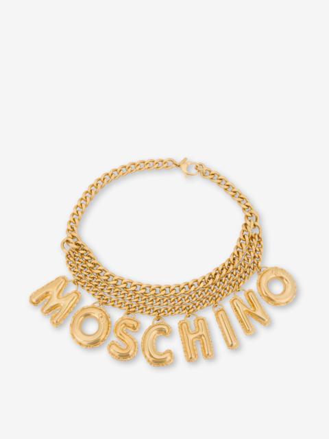 Moschino INFLATABLE LETTERING CHAIN BELT