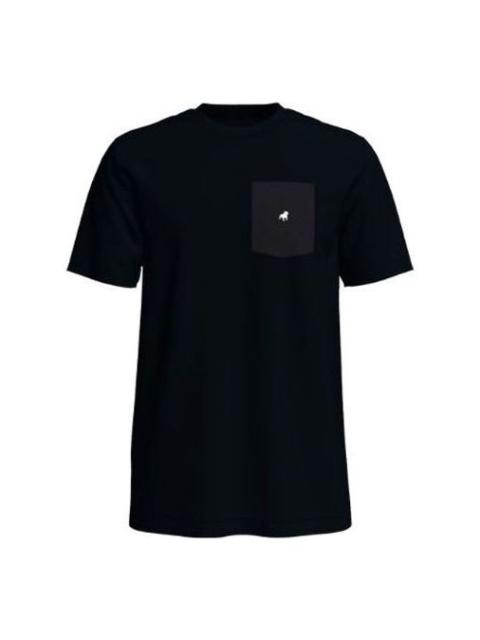 Nike Nike SB Skateboard animal Embroidered Short Sleeve Black CU0313-010
