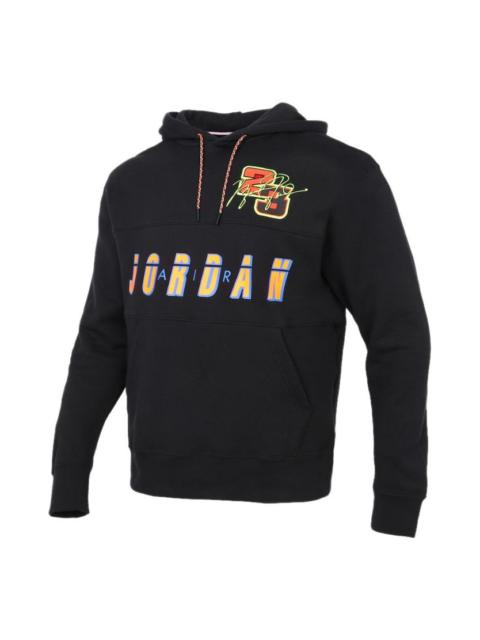 Jordan Air Jordan Logo Print Basketball Hoodies 'Black' CV2744-010