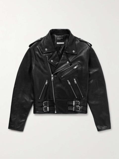 Rose Slim-Fit Leather Biker Jacket