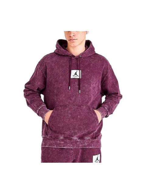 Jordan Air Jordan Essential Washed Fleece Hoodie 'Burgundy' DR3087-680