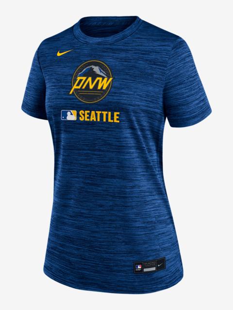 Nike Seattle Mariners Authentic Collection City Connect Velocity Women's Nike Dri-FIT MLB T-Shirt