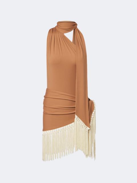 Taller Marmo Siwa scarf-detail swimsuit and beach cover-up set