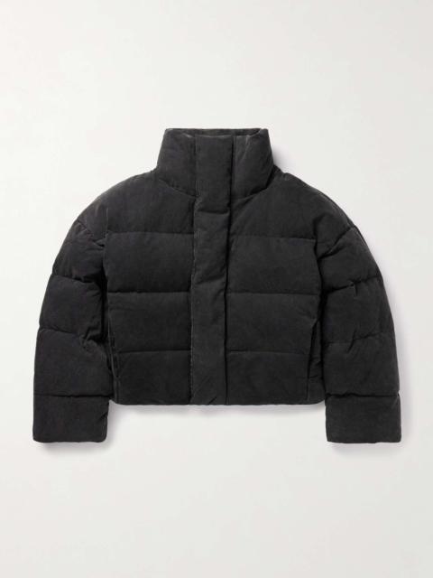 MML Cropped Quilted Cotton Down Jacket