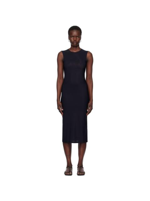 Jil Sander Black Crew Neck Slip Dress