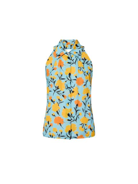 Louis Vuitton Carnation Print Tailored Halter Top