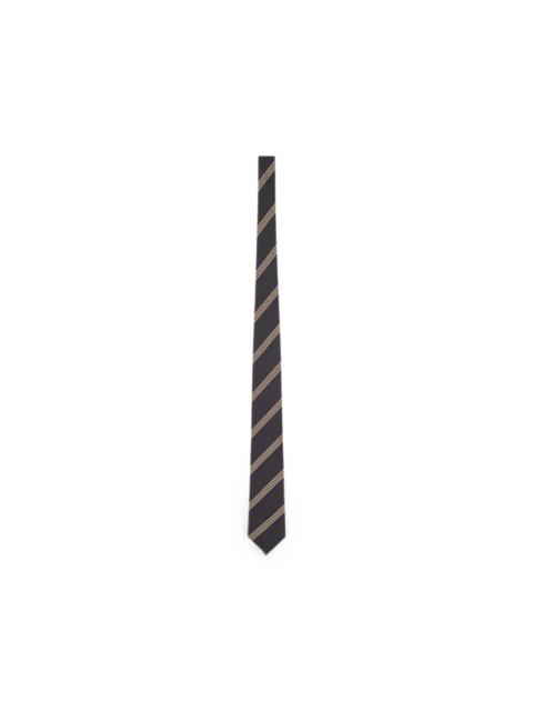 LARDINI striped silk tie