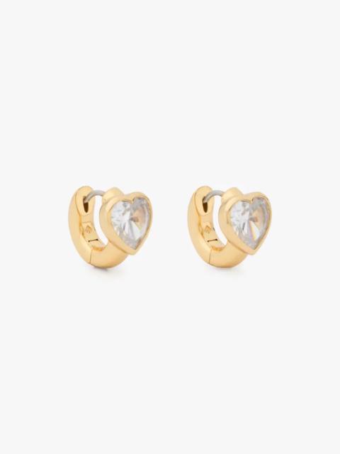 kate spade Keep Sparkling Heart Huggies