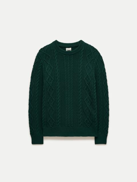 J.CREW Cable-knit fisherman sweater in cotton