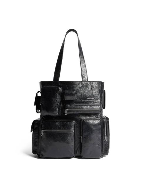 BALENCIAGA Men's Superbusy Tote Bag in Black