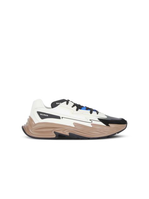 Run-Row leather trainers