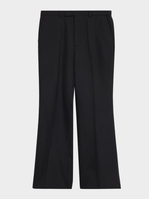 Valentino Men's Wool Blend Straight Leg Trousers