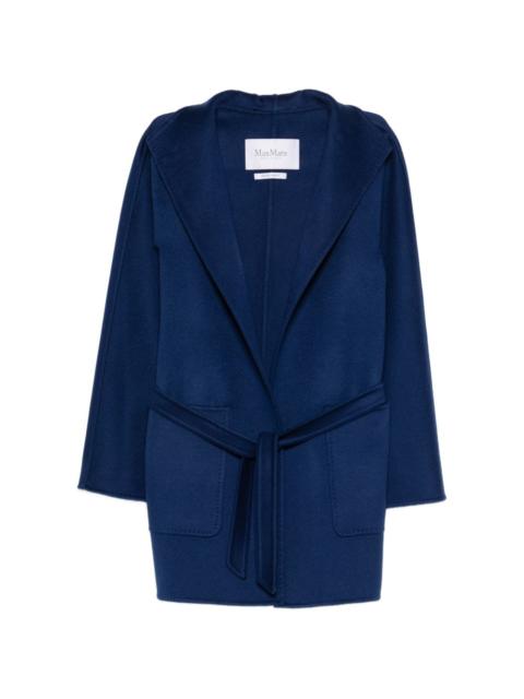 Max Mara hooded belted coat