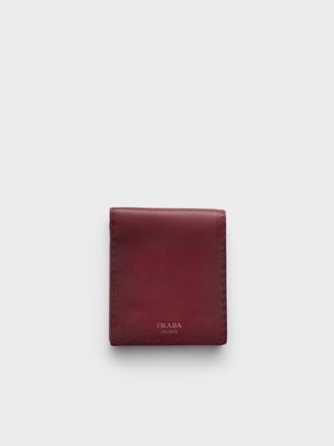 Prada Antiqued leather wallet