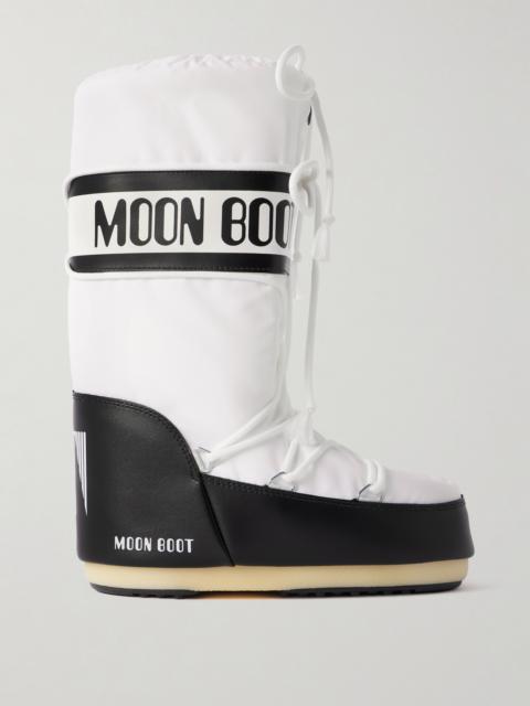MOON BOOT Icon Shell And Faux Leather Snow Boots
