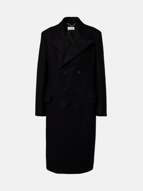 Maison Margiela Double-breasted virgin wool coat