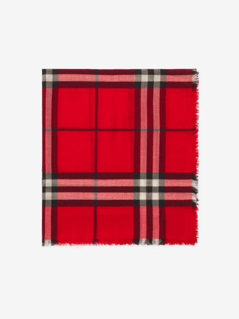 Burberry Check Wool Scarf