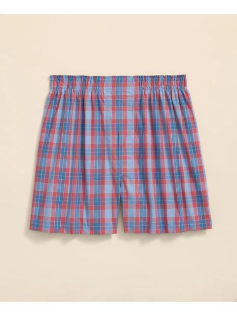 Brooks Brothers Cotton Broadcloth Check Boxers