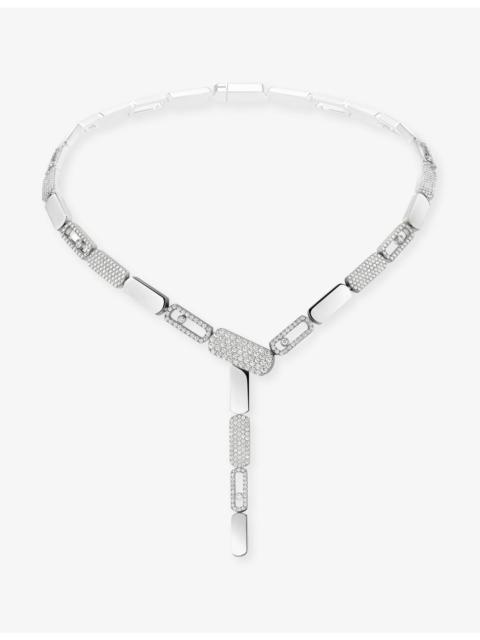MESSIKA Imperial Move Small 18ct Rose Gold And 3.47ct Diamond Tie Necklace