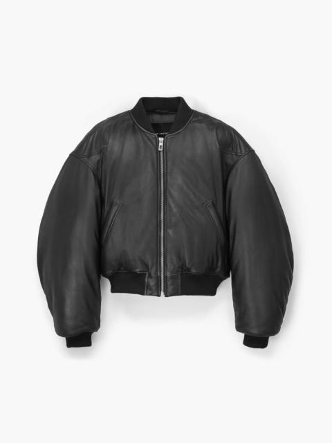 Marc Jacobs PUFFY LEATHER BOMBER