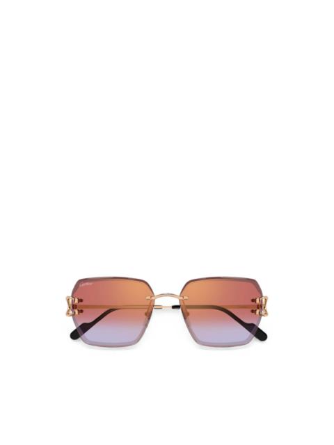 Cartier geometric-frame sunglasses