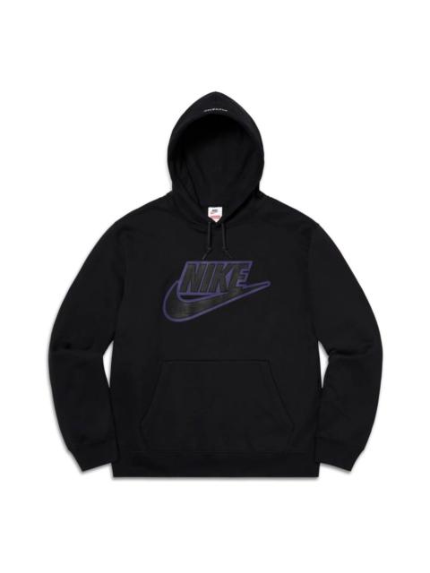 Nike Nike x Supreme Leather Appliqu Hoodie 'Black' CK6225-010