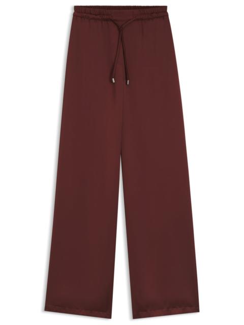 HUGO RELAXED-FIT PANTS IN SATIN WITH DRAWSTRING WAIST