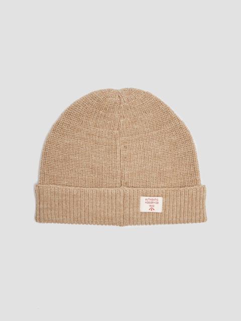 Nigel Cabourn Solid Beanie in Tan