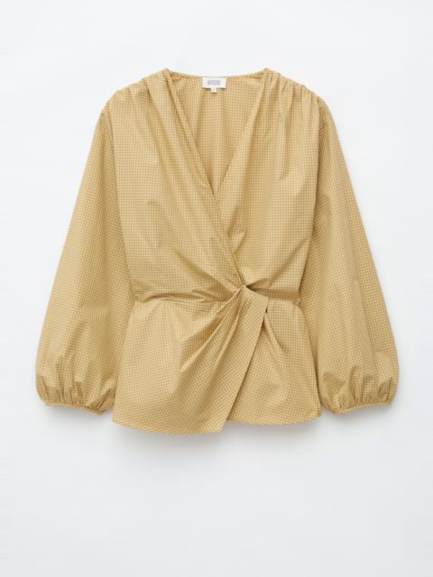 & Other Stories Cotton Cross-Over Blouse