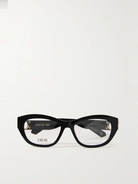 Dior 30Montaigne B1I oval-frame acetate optical glasses