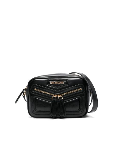 panelled cross body bag