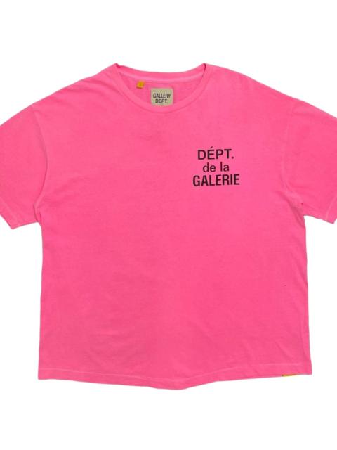 GALLERY DEPT. French Logo Short Sleeve Tee Shirt "Flo Pink" GDFLSSTSFP