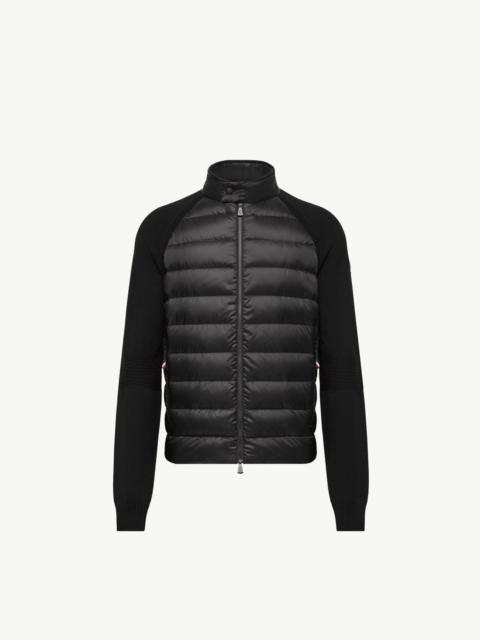Moncler Grenoble Wool Blend Padded Zip-Up Cardigan