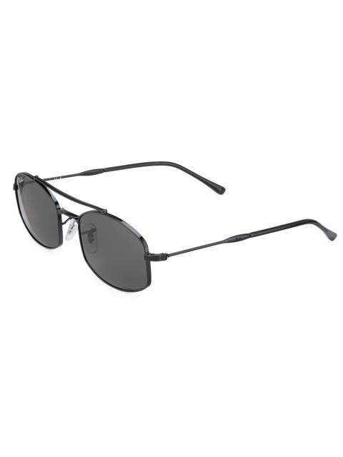 Ray-Ban Women's RB3719 54MM Oval Sunglasses - Black