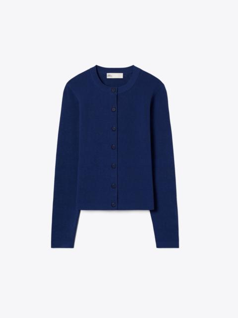 TORY BURCH Pointelle Viscose Cardigan