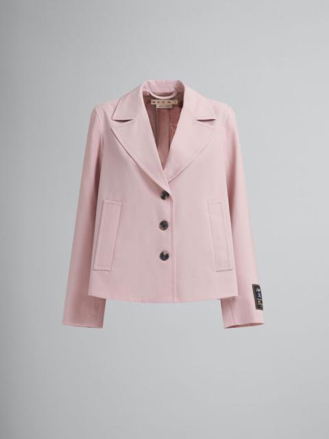 Marni PINK VIRGIN WOOL A-LINE JACKET