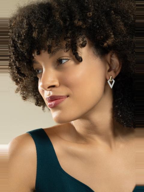 DAVID WEBB Double Diamond Earrings