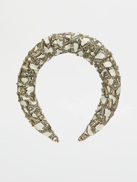 Max Mara Printed silk headband